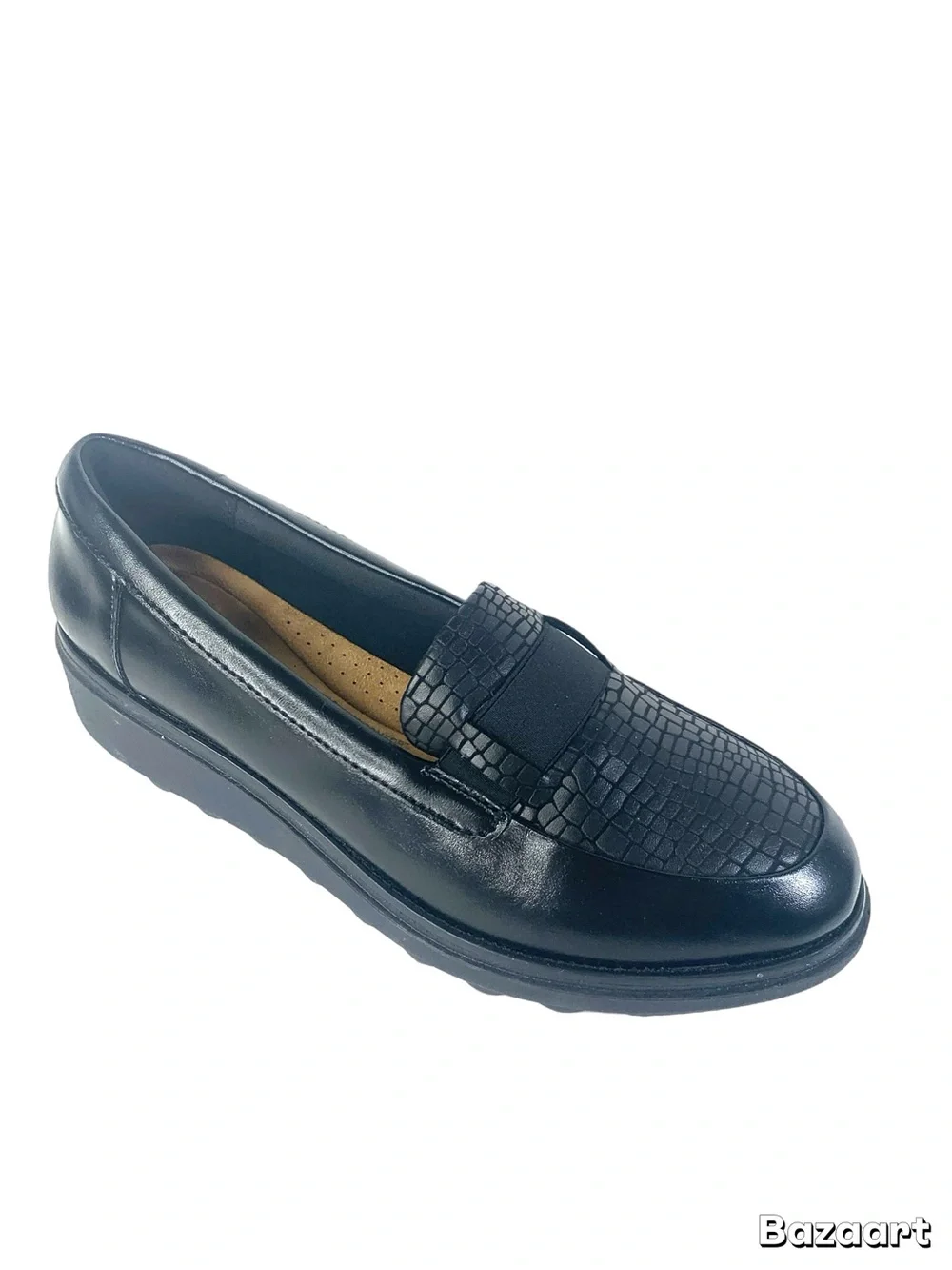Clarks Black Women's Black Loafer Ultimate Comfort Sz 9.5 W